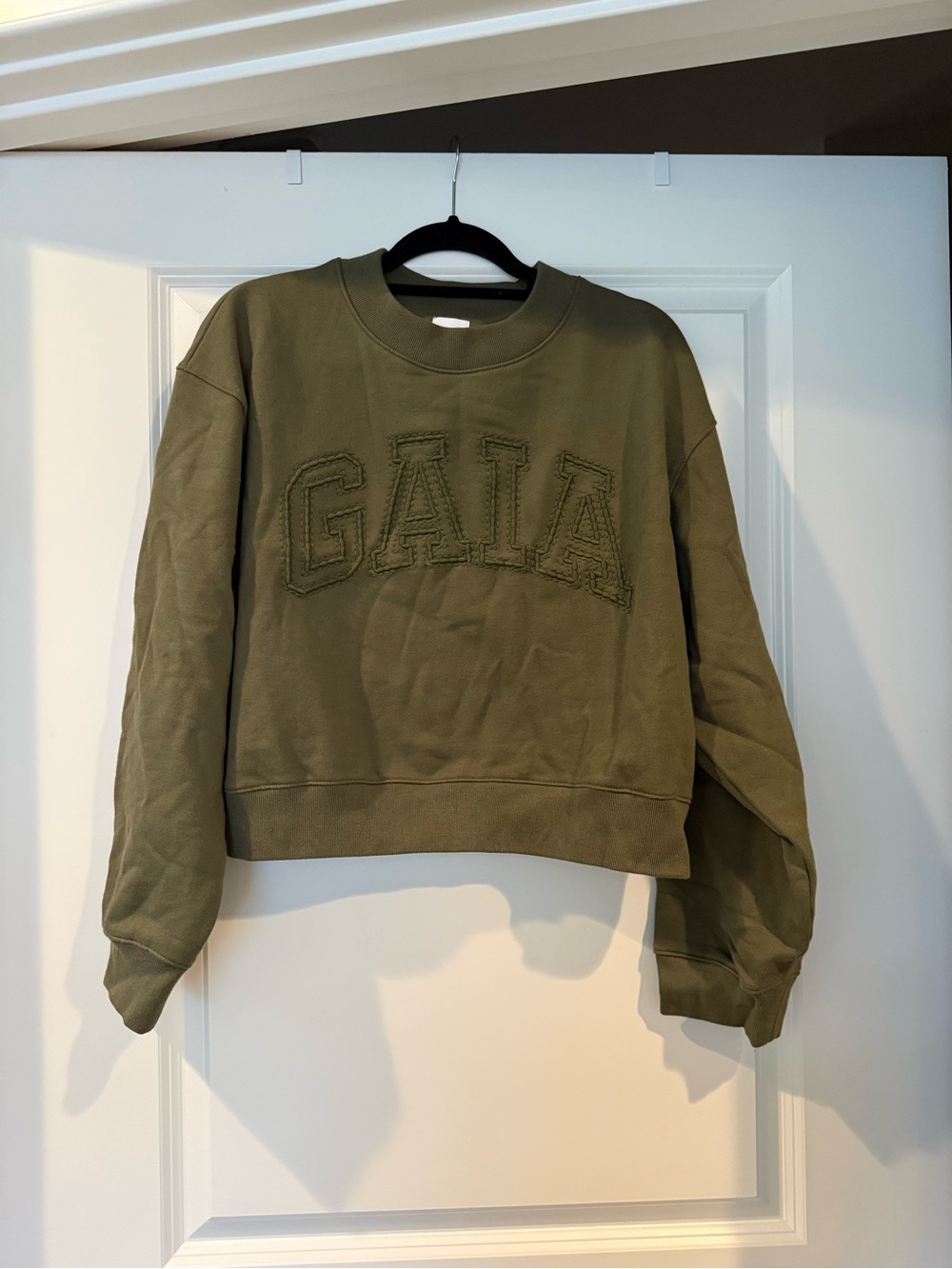 The Gap x Cult Gaia Cropped Logo Sweatshirt